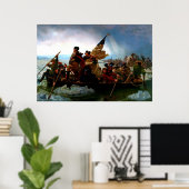 George Washington überquerte den Delaware River 18 Poster (Heimbüro)