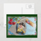 George Washington und Cherries Postkarte (Vorne/Hinten)