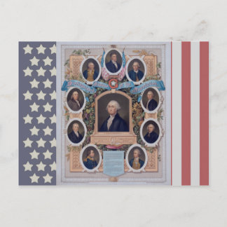 George Washington und die Masons der Revolution Postkarte