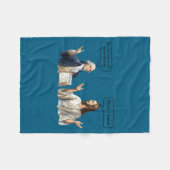 George Washington und Jesus Christus Diskussions-M Fleecedecke (Vorderseite (Horizontal))