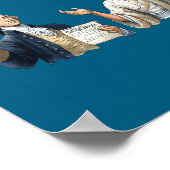 George Washington und Jesus Christus Diskussions-M Poster (Ecke)