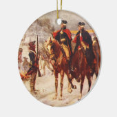 George Washington und Lafayette an der Keramikornament (Links)