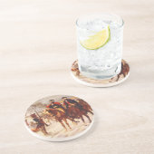 George Washington und Lafayette an der Untersetzer (Seite)