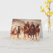 George Washington und Lafayette bei Valley Forge Karte (Gelbe Blume)