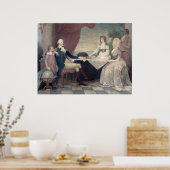 George Washington und sein Familienposter/Print Poster (Küche)