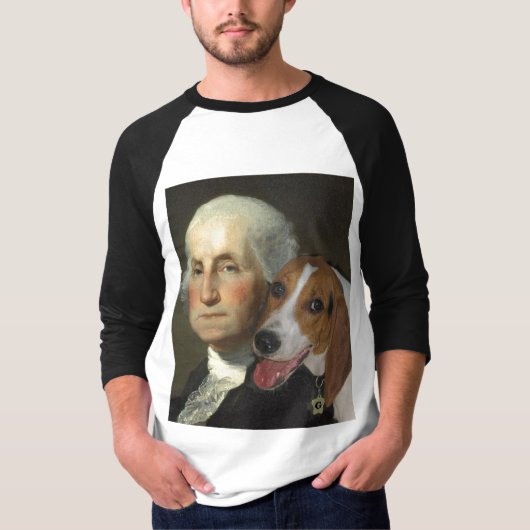 George Washington und sein Hund T-Shirt (Vorderseite)