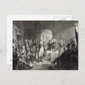 George Washington und seine Generäle Postkarte (Vorne/Hinten)