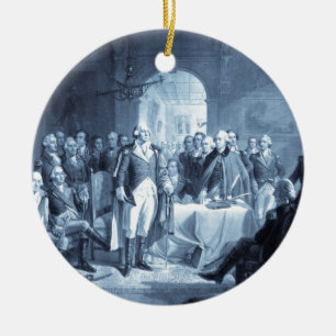 George Washington und Seine Generäle zieren Keramik Ornament