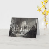 George Washington und seine Generalgrußkarte Karte (Gelbe Blume)