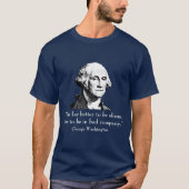 George Washington und Zitat T-Shirt (Vorderseite)