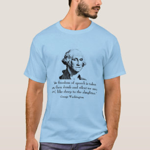 George Washington und Zitat T-Shirt