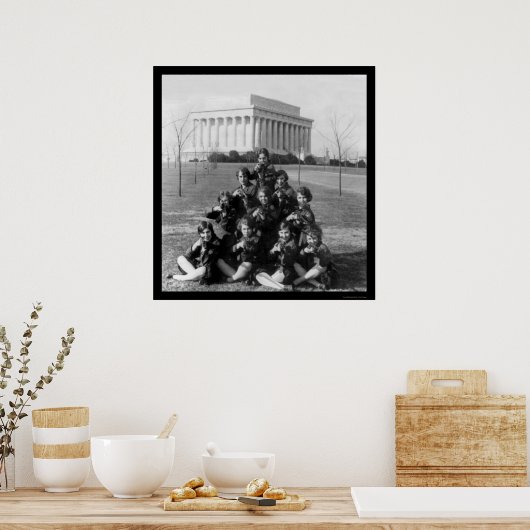 George Washington University Girls Rifle Team 1927 Poster (Küche)