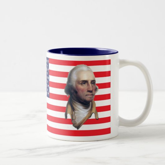 George Washington US Flag Tasse (Rechts)