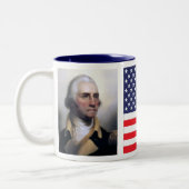 George Washington US Flag Tasse (Links)