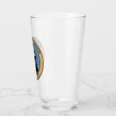 George Washington US-Präsident Illustration Badge Glas (Links)