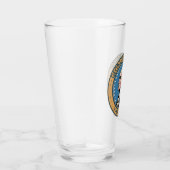 George Washington US-Präsident Illustration Badge Glas (Rechts)