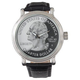 George Washington - US-Viertel - im Gott vertrauen Armbanduhr