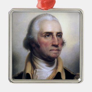 George Washington-Verzierungs-perfektes Geschenk Silbernes Ornament