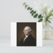 George Washington - Vintag Art Portrait Postkarte (Stehend Vorderseite)