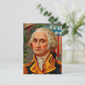 George Washington Vintag Postkarte (Stehend Vorderseite)