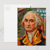 George Washington Vintag Postkarte (Vorne/Hinten)