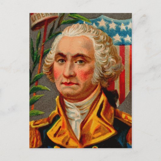 George Washington Vintag Postkarte (Vorderseite)