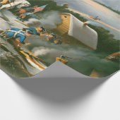 George Washington Vintage Christmas Wrapping Paper Geschenkpapier (Ecke)