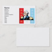 George Washington Visitenkarte (Vorne/Hinten)