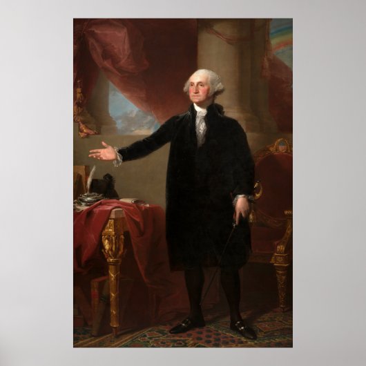 GEORGE WASHINGTON von Gilbert Stuart (Lansdowne) Poster (Vorne)