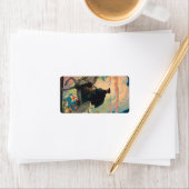 George Washington von Newell Convers Wyeth Adressaufkleber (Insitu)