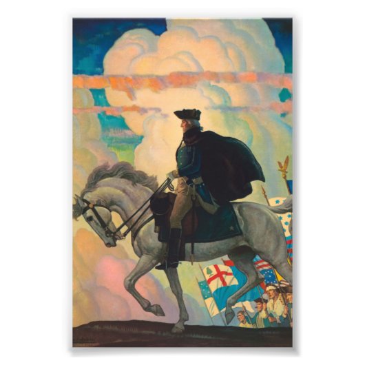 George Washington von Newell Convers Wyeth Fotodruck (Vorne)