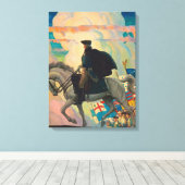 George Washington von Newell Convers Wyeth Leinwanddruck (Insitu (Holzboden))