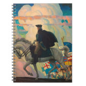 George Washington von Newell Convers Wyeth Notizblock (Vorderseite)