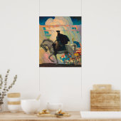 George Washington von Newell Convers Wyeth Poster (Küche)