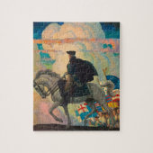 George Washington von Newell Convers Wyeth Puzzle (Vertikal)