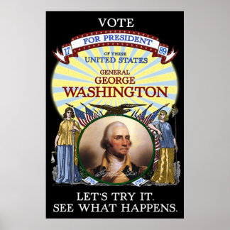 George Washington Wahl 1789 Poster