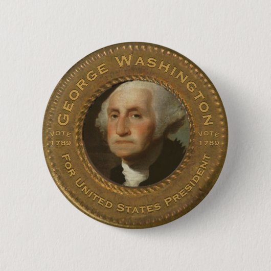 George Washington Wahlkampfbutton Button (Vorderseite)