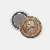 George-Washington-Wahlkampfbutton Magnet (Vorderseite/Rückseite)