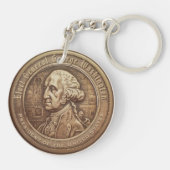 George-Washington-Wahlkampfbutton Schlüsselanhänger (Rückseite)