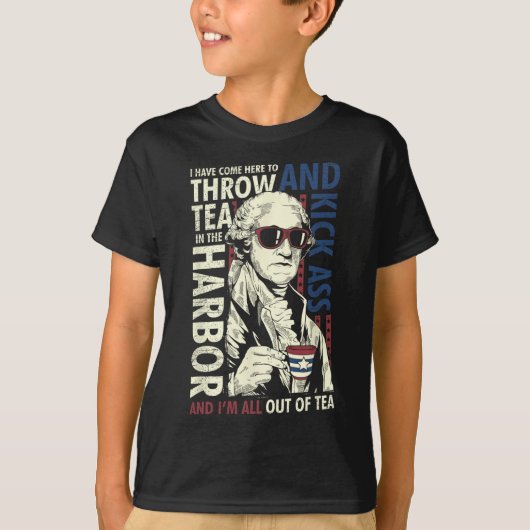 George Washington wirft Tee Kick 4. Juli (Vorderseite)
