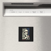 George Washington wirft Tee Kick 4. Juli Magnet (In Situ (Geschirrspüler))