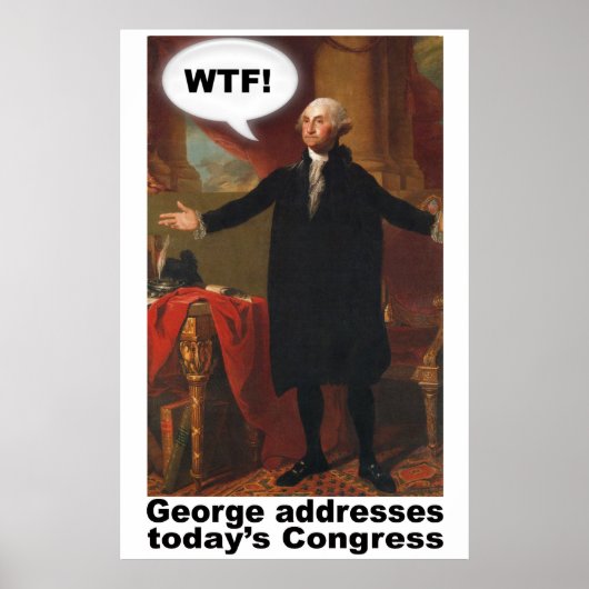 George Washington WTF (mit Titel) Poster (Vorne)