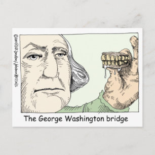 George Washington Zähne Lustige Geschenke & Sammle Postkarte