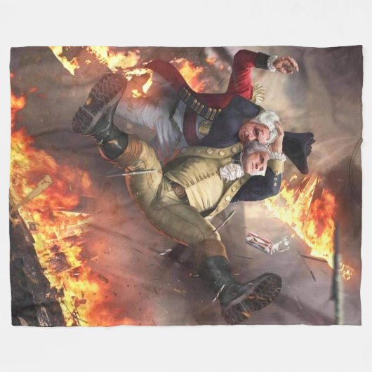 GEORGE WASHINGTON ZERSTÖRT DIE BRITISCHEN FLEECEDECKE (Vorderseite (Horizontal))