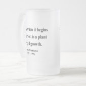 George Washington-Zitat 2a Mattglas Bierglas (Vorderseite Links)