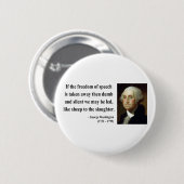 George Washington-Zitat 3b Button (Vorne & Hinten)