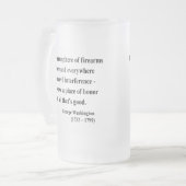 George Washington-Zitat 7a Mattglas Bierglas (Vorderseite Links)