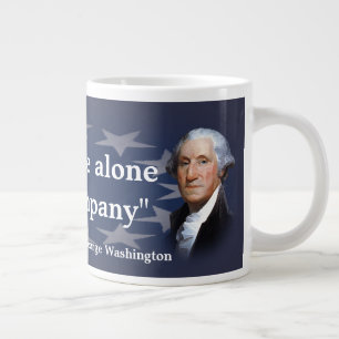 George Washington-Zitat auf schlechtem Umgang Jumbo-Tasse