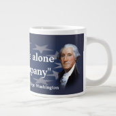 George Washington Zitat über Bad Company Jumbo-Tasse (Rechts)