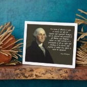 George Washington Zitate zur Einwanderung Fotoplatte (Seite)